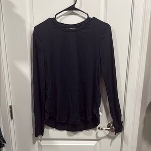 Athleta Navy Blue Long Sleeve Shirt